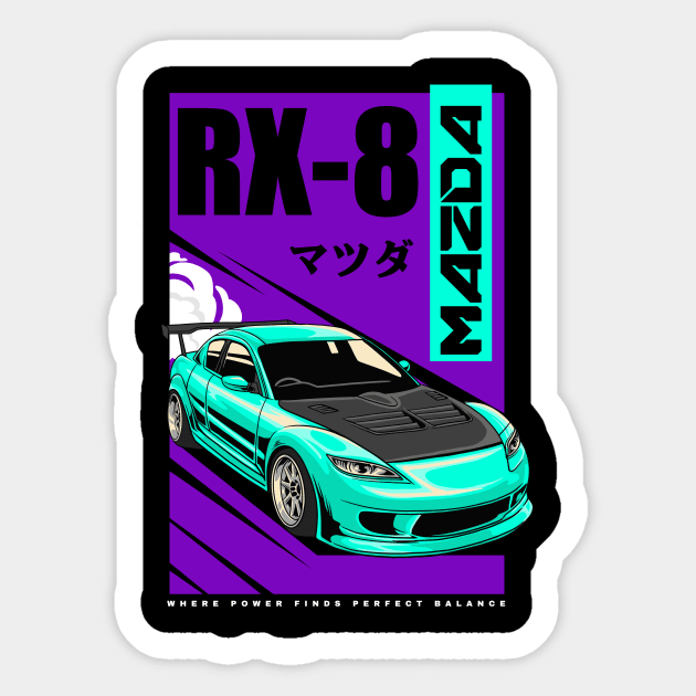 Mazda RX-8 Nostalgia Sticker by Harrisaputra